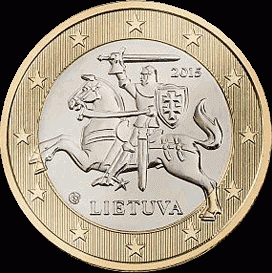 1 Euro UNC Litouwen